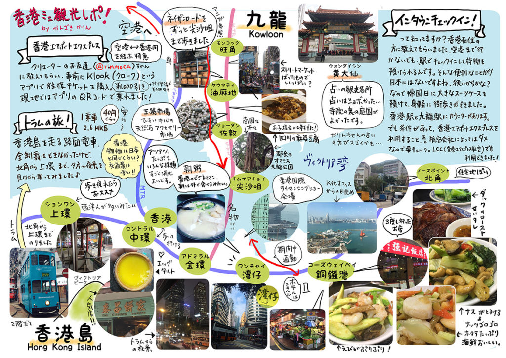 香港イラストマップ