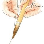 奈良筆　イラスト