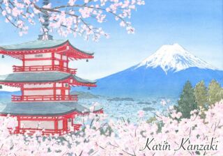 水彩風景画｜イラストレーター かんざき かりん